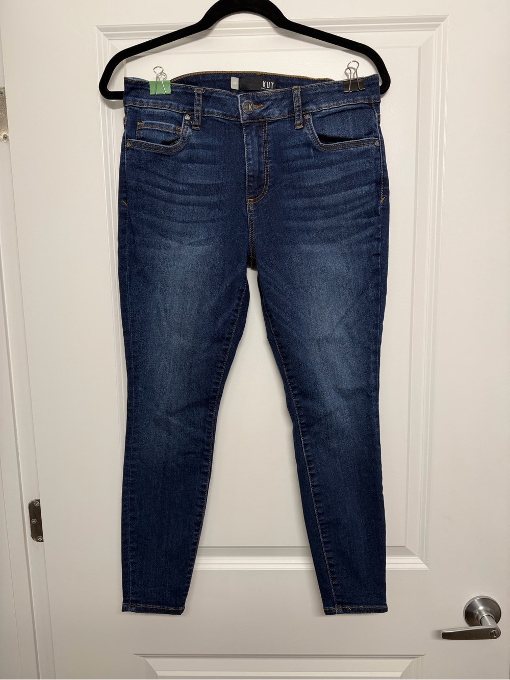 Kut from the Kloth Indigo Wash High-Rise Skinny Jeans